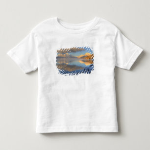 Fog rises from Lake McDonald on a very cold Toddler T-shirt
