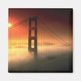 Fog Shrouded Golden Gate Magnet