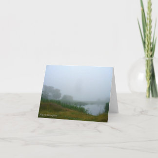 Fog sur le carte pour notes Georgica