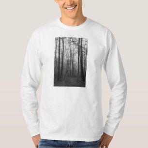 Fog Through The Woods Grayscale T-Shirt