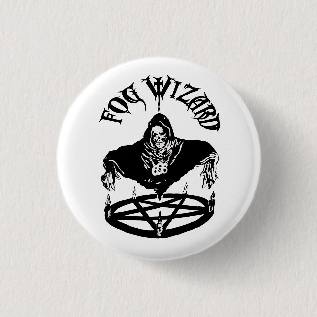 Fog Wizard Evil button (Front)