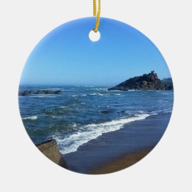 Fogarty Creek, Oregon Ceramic Ornament (Front)