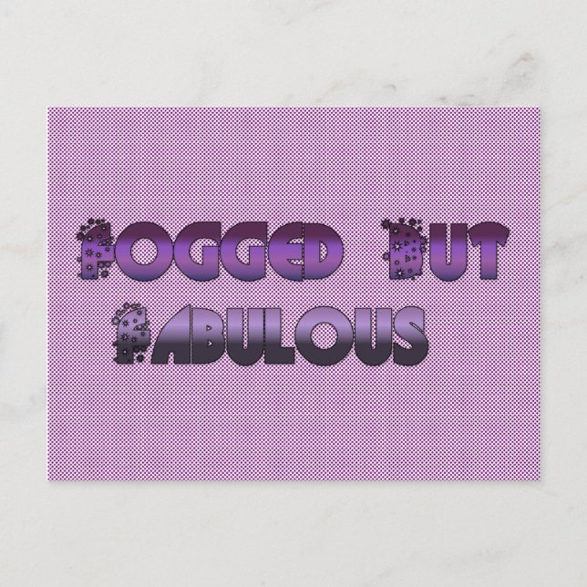 Fogged But Fabulous Postcard (Front)