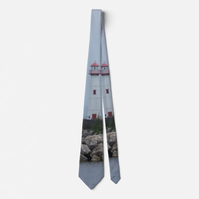 Foggy at Wawatam Neck Tie (Front)