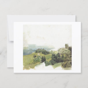 Foggy California Hills Postcard
