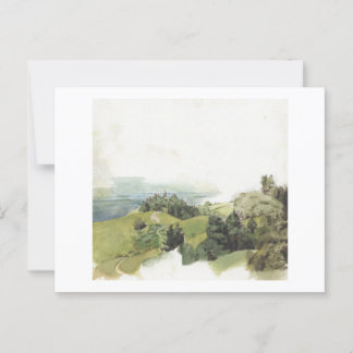 Foggy California Hills Postcard