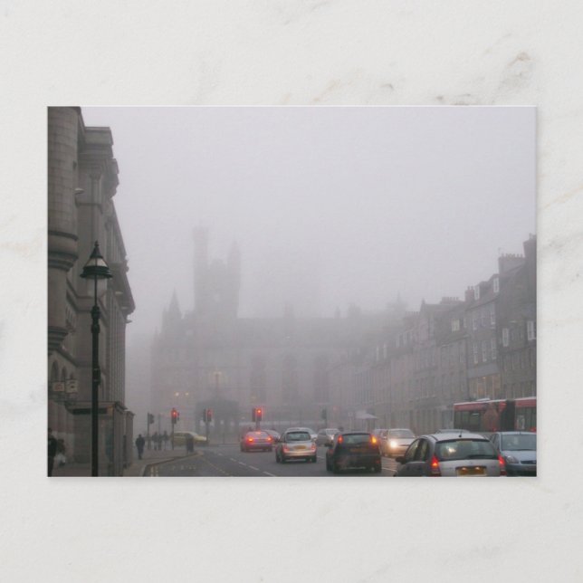 Foggy City Centre Postcard (Front)