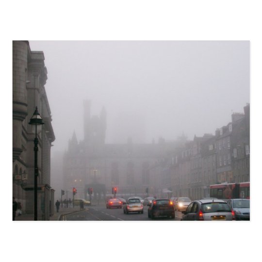 Foggy City Centre Postcard