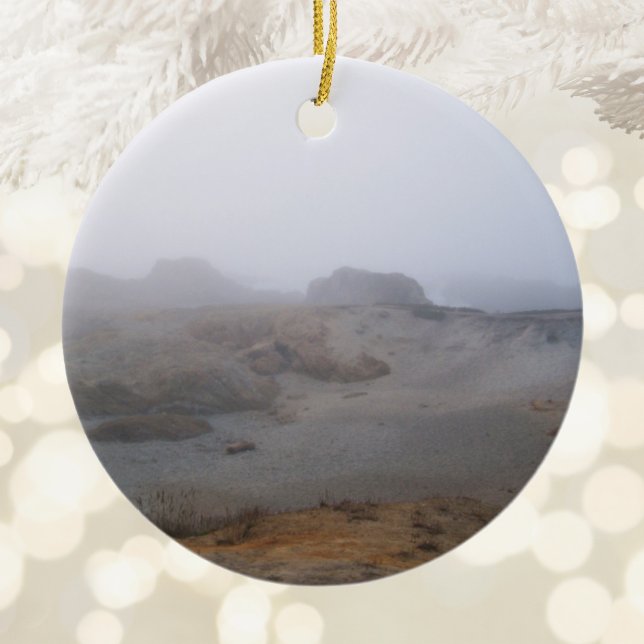 Foggy Day Photo Ceramic Ornament (Foggy Day Photo Ceramic Ornament)