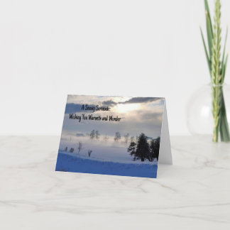 Foggy Fields et Sunlit Dreams Carte de voeux