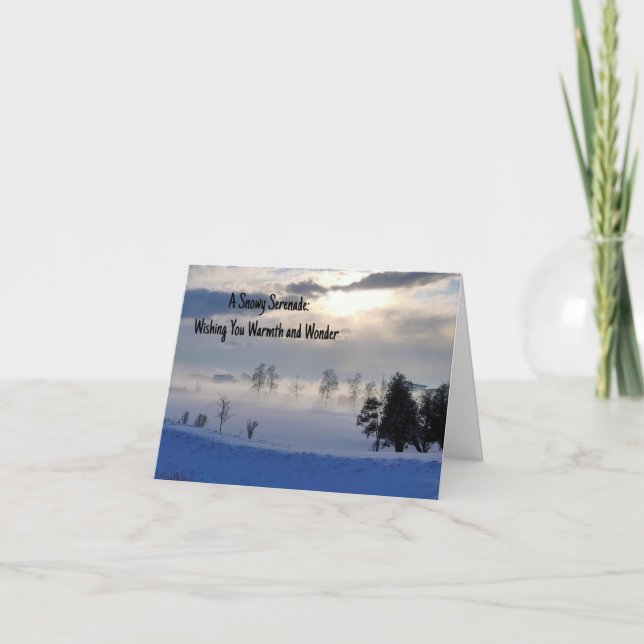 Foggy Fields et Sunlit Dreams Carte de voeux (Devant)