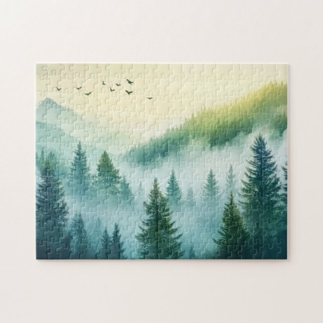 Foggy Forest Jigsaw Puzzle (Horizontal)
