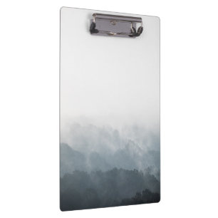Foggy Forest Nature Photo Clipboard