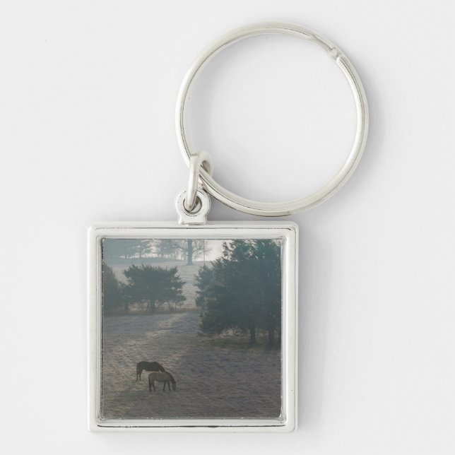 Foggy Grazing Keychain (Front)