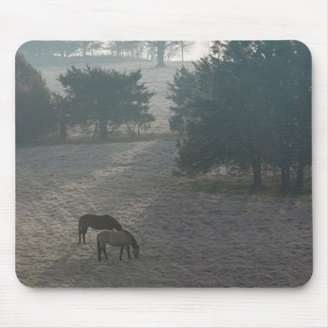 Foggy Grazing Mouse Pad (Front)