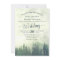Foggy Green Mountain Pines Rustic Outdoors Wedding