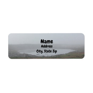 Foggy Inlet Pond Photo Plage Paysage Matin Fog