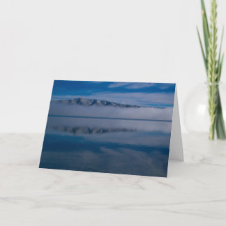 Foggy lake card