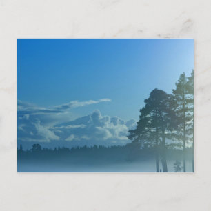 foggy lake in Finland Postcard
