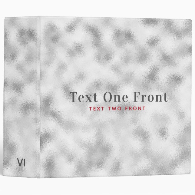 Foggy Light Grey Glass Binder (Front/Spine)