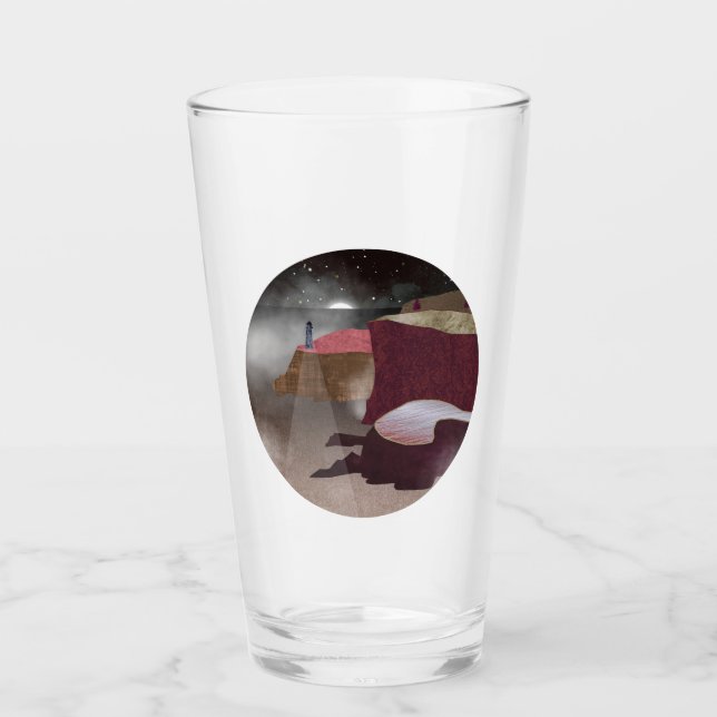 Foggy Lighthouse Glass (Front)