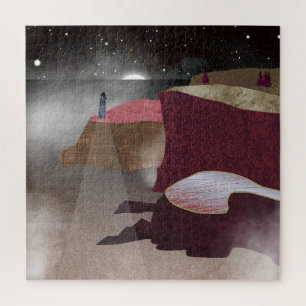 Foggy Lighthouse Jigsaw Puzzle