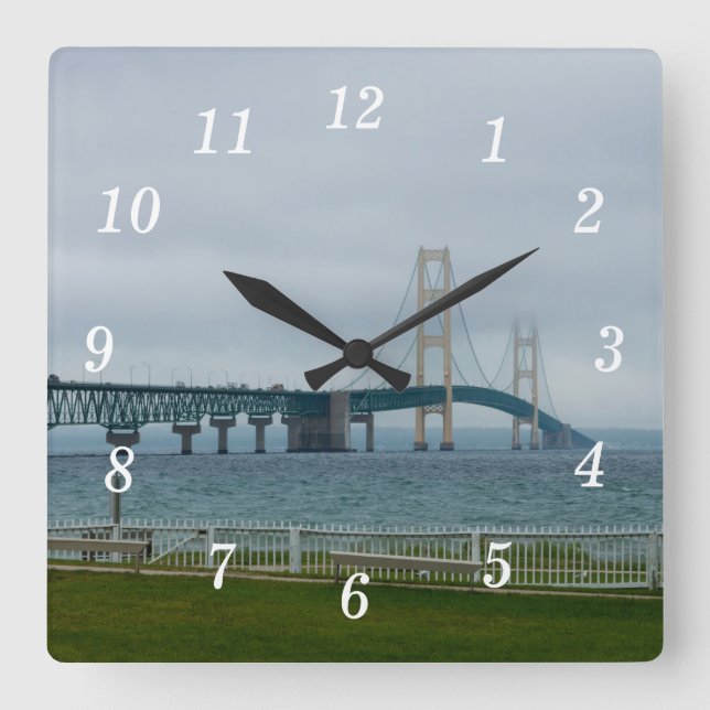 Foggy Mighty Mac Wall Clock (Front)