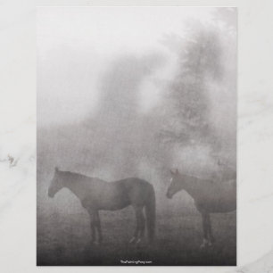 Foggy Morning Horse Flyer