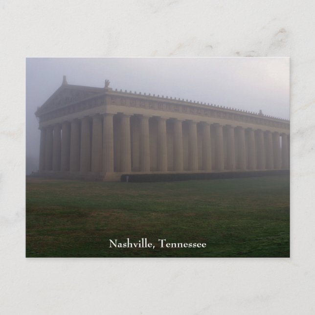 Foggy Morning in Centennial Park Postcard (Front)