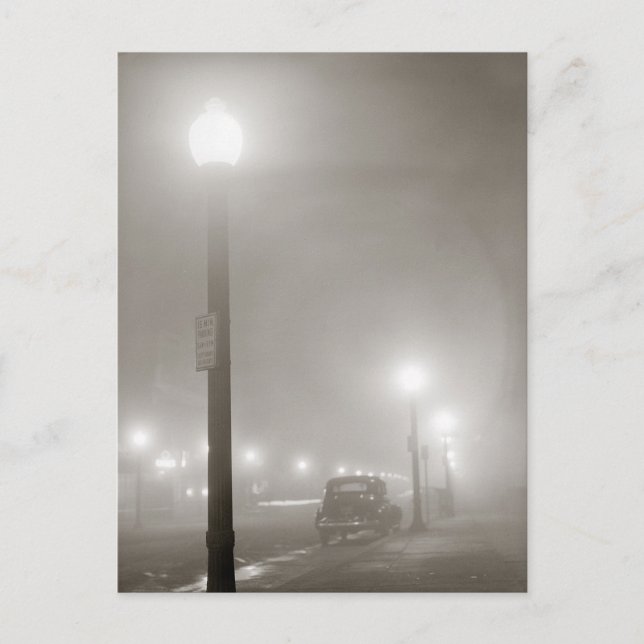 Foggy Night, 1941 Postcard (Front)