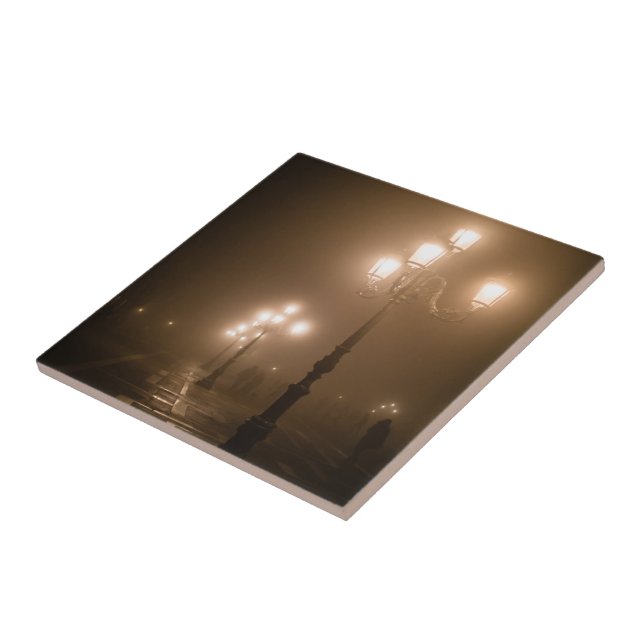 Foggy Piazza San Marco, Venice Tile (Side)