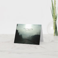 Foggy Road Sympathy Card