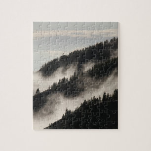 Foggy Rocky Mountains Colorado USA Adventure Jigsaw Puzzle