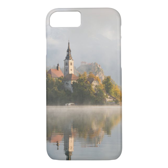 Foggy sunrise Lake Bled iPhone 7 case (Back)