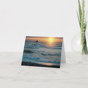 Foggy Sunset/Seascape...... Card