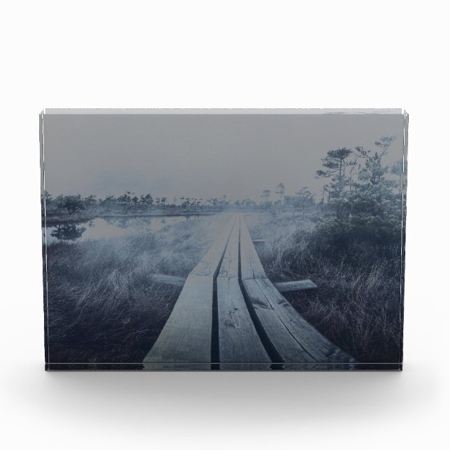 Foggy swamp landscape photo block (Front)