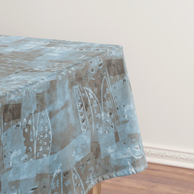 foggy town pattern tablecloth (In Situ)