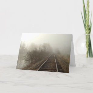 Foggy Tracks Card