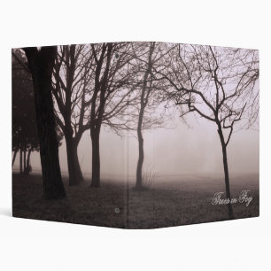 Foggy Trees Landscape Photo 1" binder