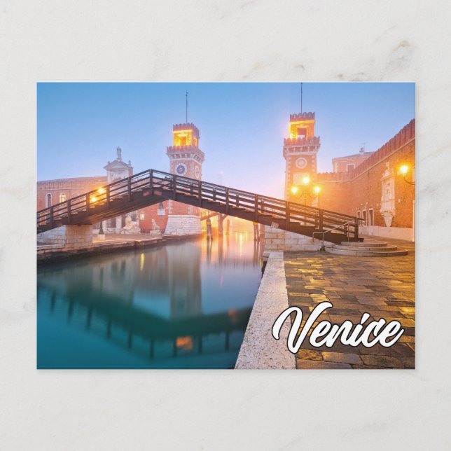 Foggy Venice, Italy Postcard (Front)