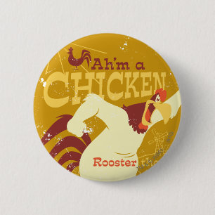 Foghorn Ah'm a chicken 2 Inch Round Button