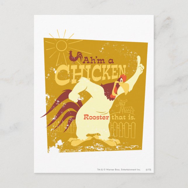Foghorn Ah'm a chicken Postcard (Front)