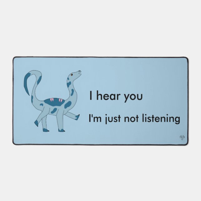 Foghorn Dino I Hear You Funny Meme Desk Mat (Front)