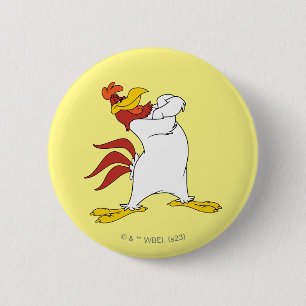 Foghorn Leghorn Arms Crossed 2 Inch Round Button