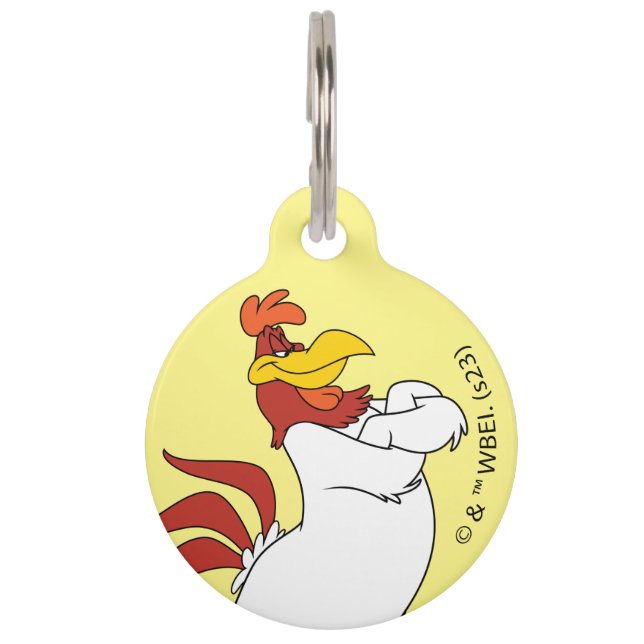 Foghorn Leghorn Arms Crossed Pet Tag (Front)