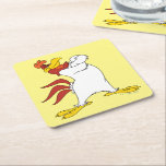 Foghorn Leghorn Arms Crossed Square Paper Coaster<br><div class="desc">LOONEY TUNES™ | Check out this iconic pose of Foghorn Leghorn with his arms crossed over his chest!</div>