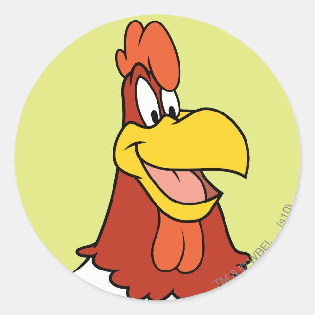 Foghorn Leghorn Closeup Classic Round Sticker (Front)