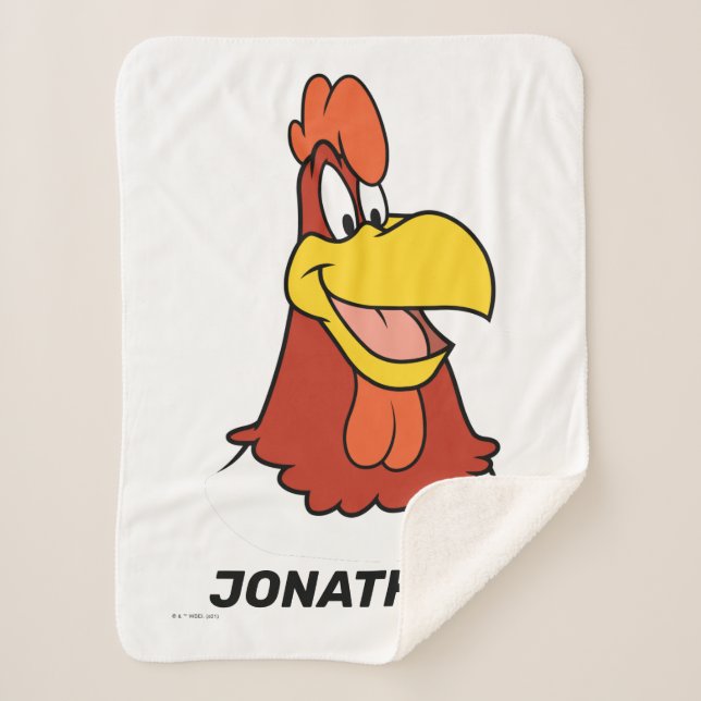 Foghorn Leghorn Closeup Sherpa Blanket (Front)