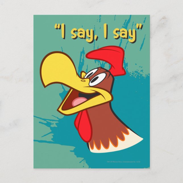 Foghorn Looking Up Postcard (Front)