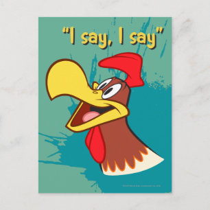 Foghorn Looking Up Postcard